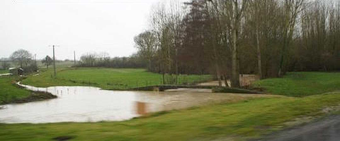 Photographie prise pendant la crue de février 2013